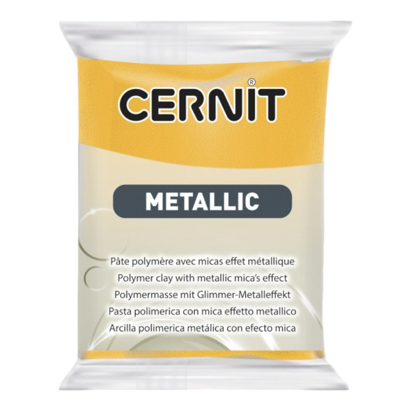 photo - Pâte polymère - Opaque - A cuire - Pâte à modeler - Rouille - Bloc de 56g - Cernit - Metallic