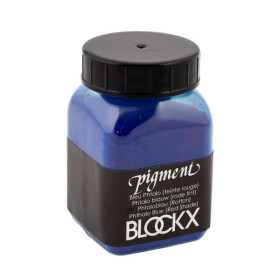 photo-Pigment en poudre - Bleu phtalo (teinte rouge) - 10 - Blockx - Pot de 100g