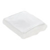 Pâte polymère - A cuire - Pâte à modeler - Glitter blanc - Bloc de 56g - Cernit - Translucent