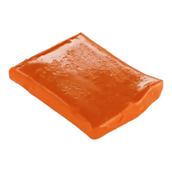Pâte polymère - A cuire - Pâte à modeler - Orange - Bloc de 56g - Cernit - Translucent