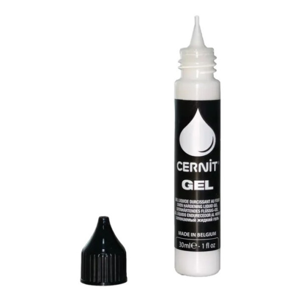 Gel polymère - Pâte à modeler - Liquide - À cuire - Blanc - 30ml - Cernit