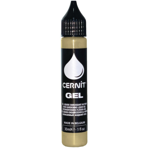 photo - Gel polymère - Pâte à modeler - Liquide - À cuire - Or - 30ml - Cernit