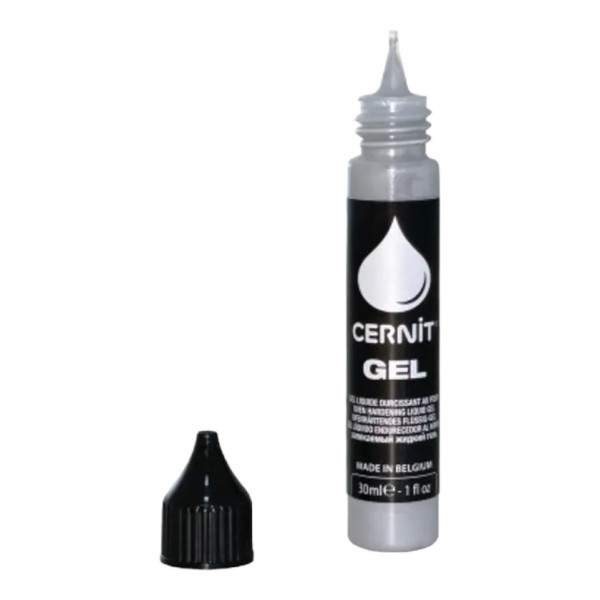 Gel polymère - Pâte à modeler - Liquide - À cuire - Argent - 30ml - Cernit