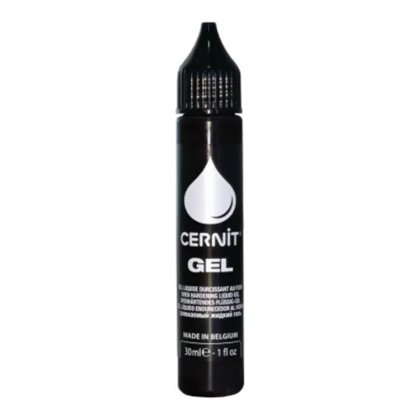 photo - Gel polymère - Pâte à modeler - Liquide - À cuire - Noir - 30ml - Cernit