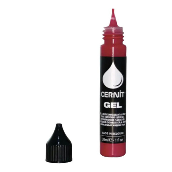 Gel polymère - Pâte à modeler - Liquide - À cuire - Rouge - 30ml - Cernit