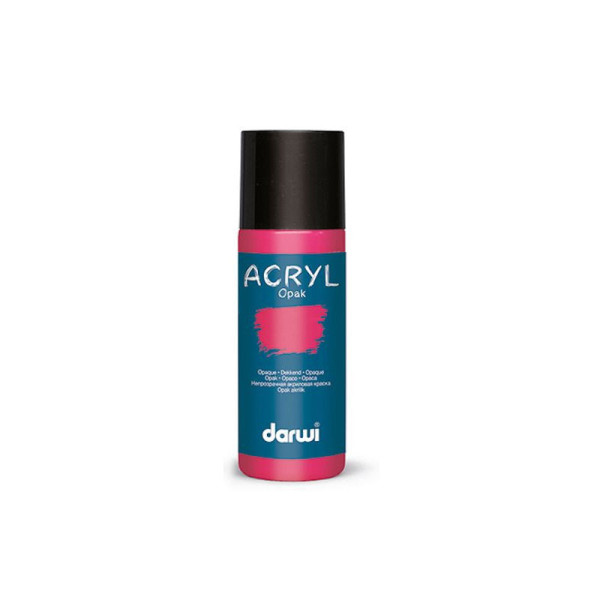 photo-Peinture acrylique - Magenta - Tous supports - Opaque - Indélébile - Darwi - 80ml
