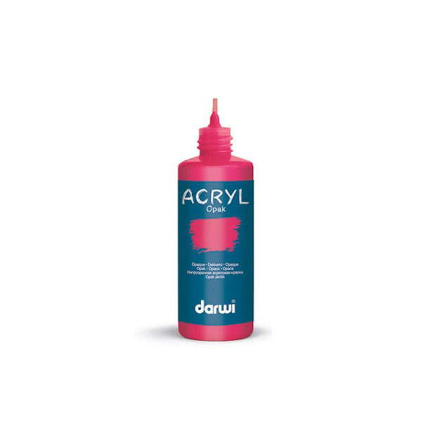 Peinture acrylique - Magenta - Tous supports - Opaque - Indélébile - Darwi - 80ml