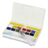 Peinture aquarelle - Fine - Boîte 12 demi-godets - Sennelier - La petite aquarelle - Pinceau inclus