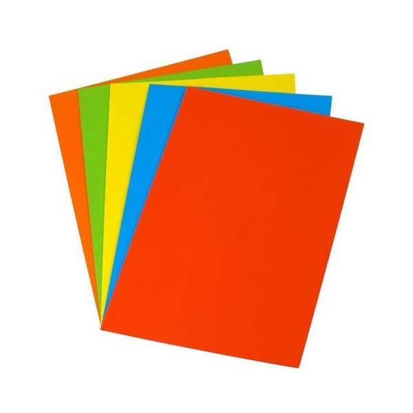 5X50 Feuilles A4 - Couleurs Vives Assorties - 160G - Trophée Clairefontaine pas cher
