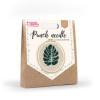 Canevas - Punch needle - Feuille de monstera - Avec tambour et accessoires