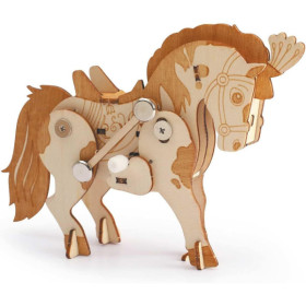 Maquette - Puzzle - 3D - Mécanique - Cheval - 45 pièces - Dès 8 ans