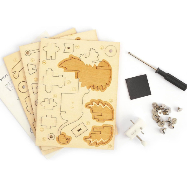 Maquette - Puzzle - 3D - Mécanique - Lion - 48 pièces - Dès 8 ans