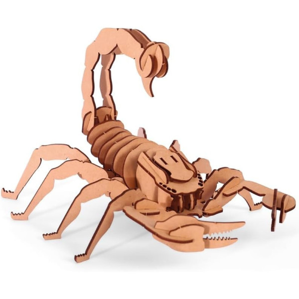 Maquette - Puzzle - 3D - En bois - Scorpion - 35 pièces - Dès 8 ans