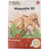 Maquette - Puzzle - 3D - En bois - Triceratops - 55 pièces - Dès 8 ans