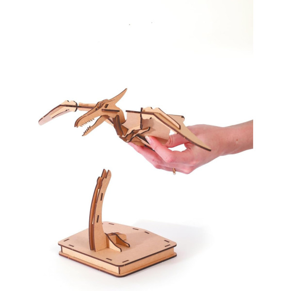 Maquette - Puzzle - 3D - En bois - Ptérosaure - 31 pièces - Dès 8 ans