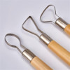 Mirettes - Accessoires pour poterie et sculpture - 3 pièces - Manche en bois