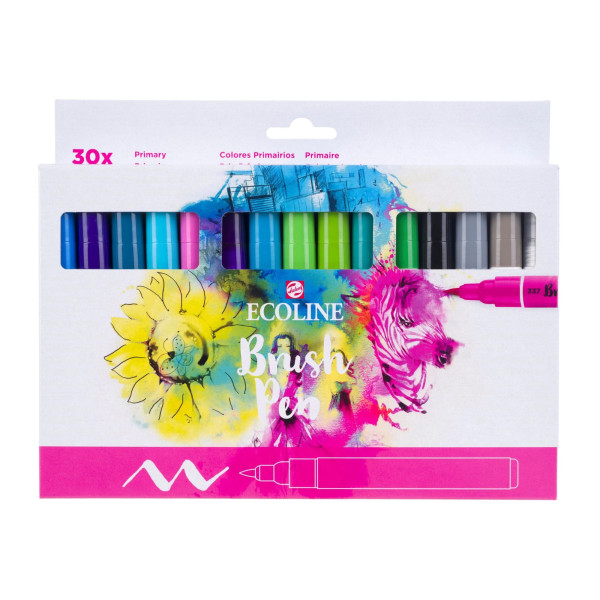 photo-Feutres - Aquarelle - Dessin - Croquis - 30 couleurs primaires - Ecoline