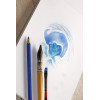 Carnet Paint On Mixed Media A5 - 64 Pages - 250G - Bleu - Clairefontaine | à seulement 19,99 €