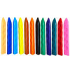 Crayons plastique - Couleurs vives - Mains propres - 12 crayons de couleur - Ulmann