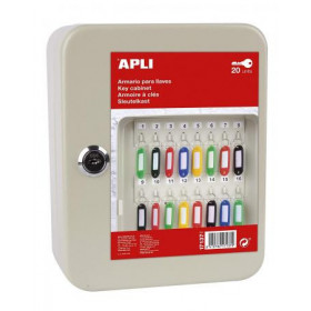 photo-Armoire à clés - Métallique pour 20 clés - Apli