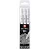 Etui De 3 Stylos Sakura Gelly Basic Real - Blanc - Sakura pas cher