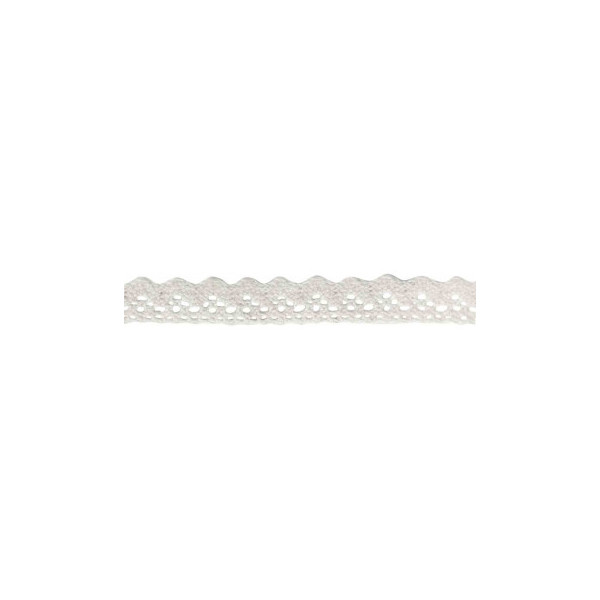 Ruban Coton Adhésif Effet Dentelle 1 M X 1,5 Cm Blanc - Ctop | Surdiscount