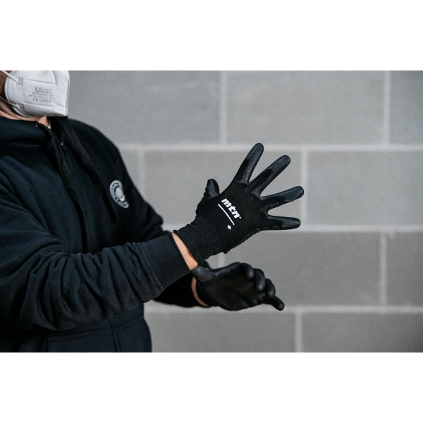 Gants de protection - Nylon et polyuréthane - Noir - Taille S/M - MTN - Pro gloves