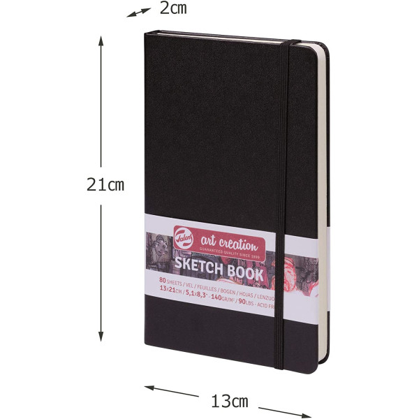 Carnet Croquis 130 X 210 Mm 80 Feuilles 140G Royal Talens | Surdiscount