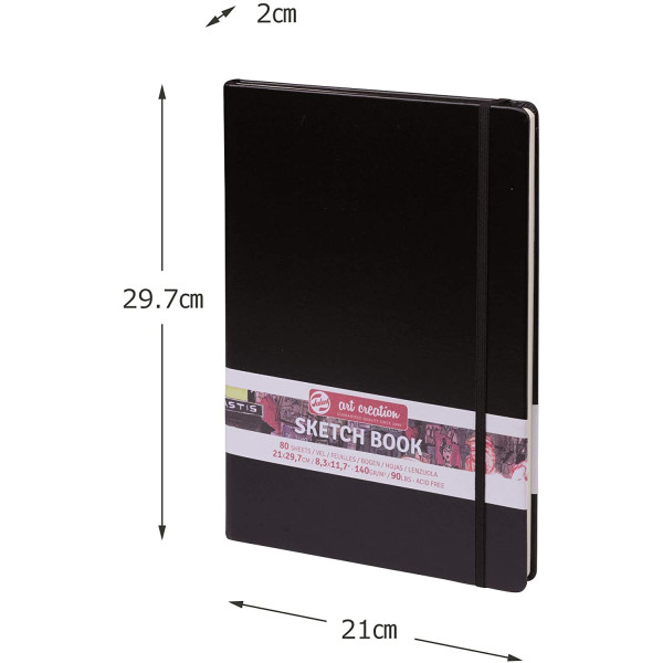 Carnet Croquis 21 X 29,7 Cm 80 Feuilles 140G Royal Talens | Surdiscount