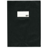 photo-Protège-cahier opaque noir en PVC – Format A4 21x29,7 cm – Épaisseur 19/100ème – Grain cuir