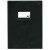 photo-Protège-cahier opaque noir en PVC – Format A4 21x29,7 cm – Épaisseur 19/100ème – Grain cuir