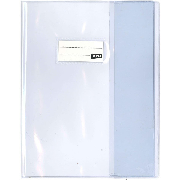 photo-Protège-cahier transparent en PVC – Format : 17x22 cm – Épaisseur : 19/100ème – Grain lisse
