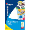 192 Étiquettes 70X37Mm 12 Étiquettes Par Planches A5 Agipa 114019 pas cher