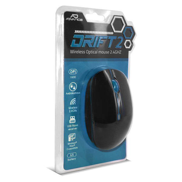 Acheter Souris Sans Fil Drift 2 - Bleu - Advance | Surdiscount