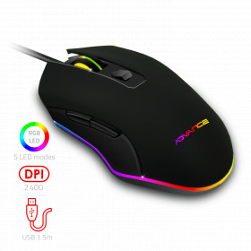 Souris Filaire De Gaming Rgb Gta 210 - Advance pas cher