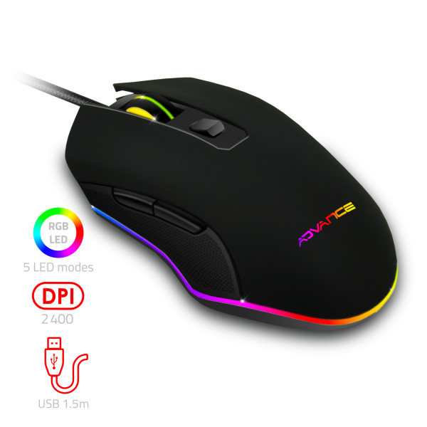 Souris Filaire De Gaming Rgb Gta 210 - Advance pas cher