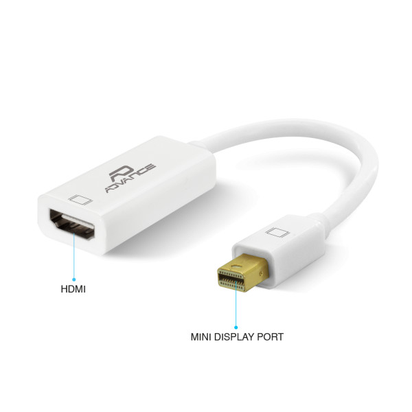 Adaptateur Mini Displayport Mâle Vers Hdmi Femelle - Advance | Surdiscount