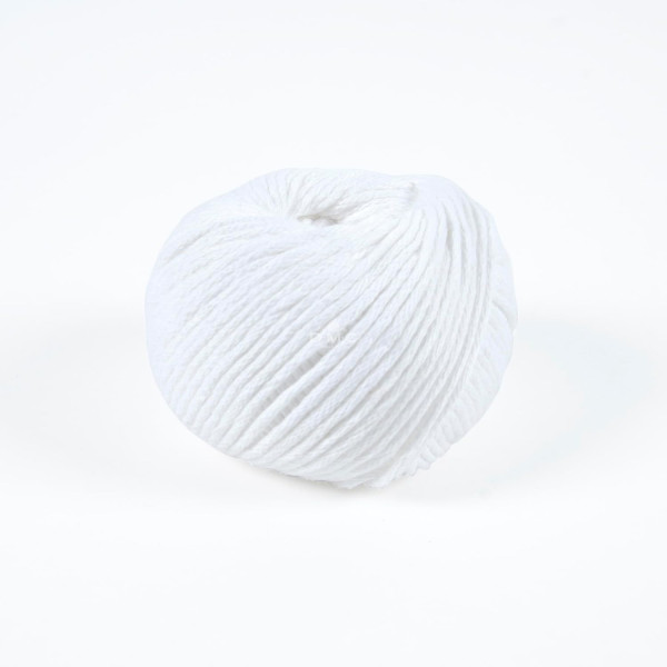 Pelote - 100% coton peigné - Blanc - Très épais - DMC - Natura XL - Tricot - Crochet