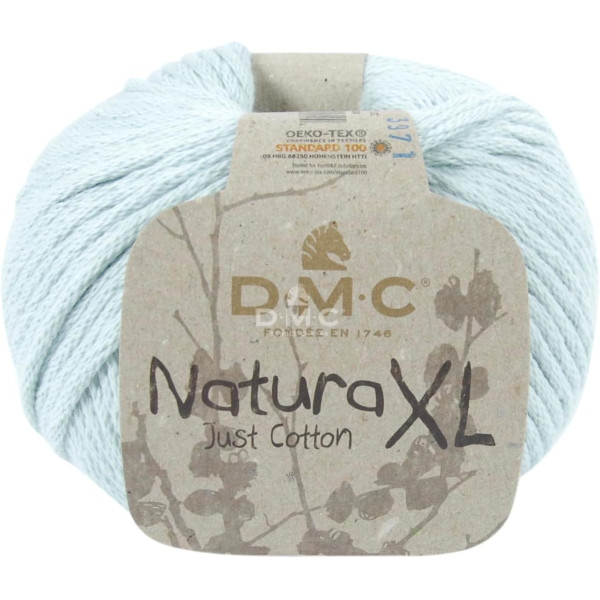 photo - Pelote - 100% coton peigné - Aqua - Très épais - DMC - Natura XL - Tricot - Crochet
