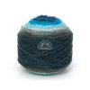 Pelote de laine - DMC - Révélation - Laine + acrylique + polyester - Couleurs bleues - Tricot - Crochet