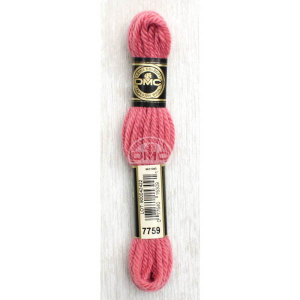 photo-Fil de laine - DMC - Laine Colbert - 100% laine - Blush rose - 7759 - Canevas