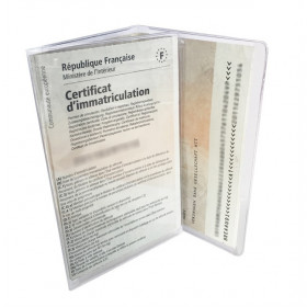 Etui Carte Grise Transparent pas cher