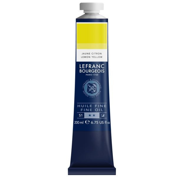 photo-
Peinture à l'huile - Fine - Jaune citron - 169 - Lefranc Bourgeois - 200ml