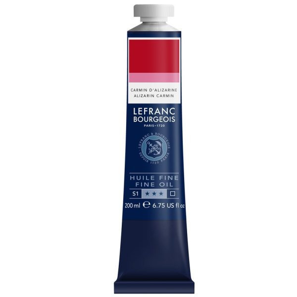 photo-Peinture à l'huile - Fine - Carmin d'alizarine - 328 - Lefranc Bourgeois - 200ml