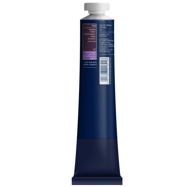 Peinture à l'huile - Fine - Violet de dioxazine - 473 - Lefranc Bourgeois - 200ml