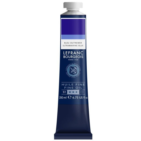 photo-Peinture à l'huile - Fine - Bleu outremer - 043 - Lefranc Bourgeois - 200ml