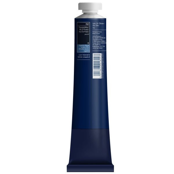 Peinture à l'huile - Fine - Bleu de prusse - 046 - Lefranc Bourgeois - 200ml