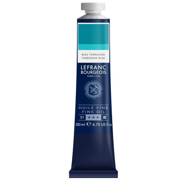photo-Peinture à l'huile - Fine - Bleu turquoise - 050 - Lefranc Bourgeois - 200ml