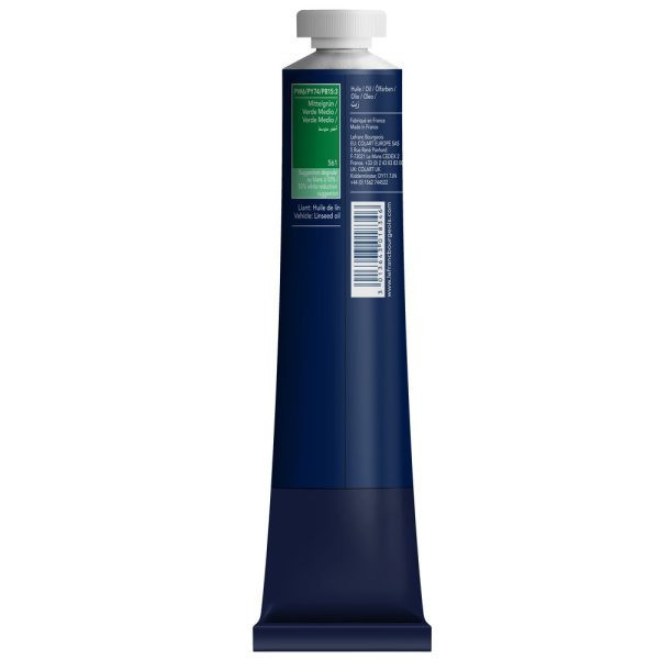 Peinture à l'huile - Fine - Vert moyen - 561 - Lefranc Bourgeois - 200ml