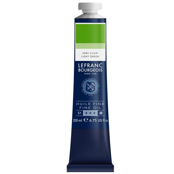 photo-Peinture à l'huile - Fine - Vert clair - 556 - Lefranc Bourgeois - 200ml